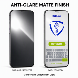 Protector de Pantalla de Vidrio Templado de Cobertura Total sin Bordes para iPhone 17 Pro Max OEM Mate Antideslumbrante 9H Película sin Burbujas - Product Image 4
