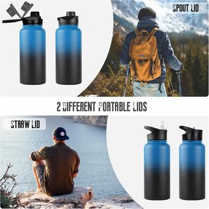 Bouteille d'eau de sport isotherme à double paroi en acier inoxydable 304 personnalisée en gros pour la gym - Product Image 5