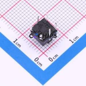 TM-005-D0-03 Tactile Switch Through hole Component (THT) Switch Single Pole Single Throw Rectangle Button 2.6N 6mm - Product Image 2