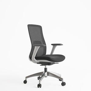 <span class=keywords><strong>KOHO</strong></span> & SITSTAR chaise pivotante ergonomique réglable 350mm base en aluminium confortable 4D accoudoir chaise de bureau chaise de salle de conférence - Product Image 1