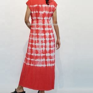 Vestido Maxi Informal para Mujer, Cómodo, con Estampado Tie-Dye, Sin Mangas, para Playa, Cintura Natural, Lavable, Nueva Moda, OEM - Product Image 3