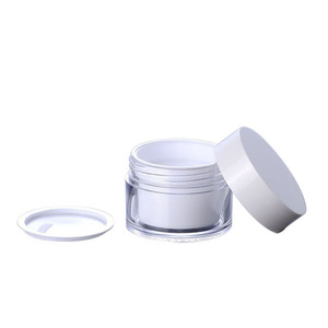 Cuidado DE LA PIEL <span class=keywords><strong>Crema</strong></span> facial pequeña Bálsamo labial vacío Plástico Doble pared Cosmético <span class=keywords><strong>Crema</strong></span> Tarro Botella Set con tapa - Product Image 4