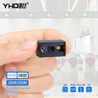 Kiosque de contrôle d'accès de moteur de balayage de code-barres 2D bon marché pour Raspberry PI Module de scanner de code QR Stock USB COM