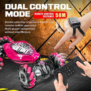 Voiture RC à détection de geste, voiture télécommandée rotative, jouets de drift radiocommandés avec lumière, voiture de cascades RC pour enfants - Product Image 3