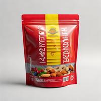 Bolsa Doypack Personalizada OEM de Mylar con Cierre Hermético, Grado Alimenticio, con Ventana Transparente, para Mantener la Frescura de los Nueces