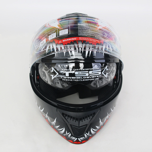 Casco de Motocicleta Integral de Alta Calidad con Liberación Rápida ENKI MP10010008 <span class=keywords><strong>Venom</strong></span> 4.0 Doble Visor Predator ABS Homologado por DOT - Product Image 1
