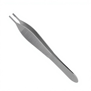 Pince à pansement Adson en acier inoxydable, instrument chirurgical pour salle d'opération, certifiée CE Classe I, outil manuel - Product Image 1