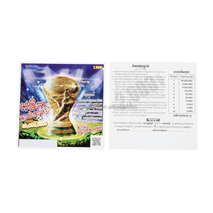 Scratch Off Lottery Tickets Full Color Print Lottery <b>Paper</b> Cards Multi-Option Lottery Tickets - Product Image 2