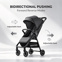 Poussette bébé pliable en un clic, légère et la plus vendue, idéale pour les voyages en extérieur, vente en gros, trottinette bébé portable