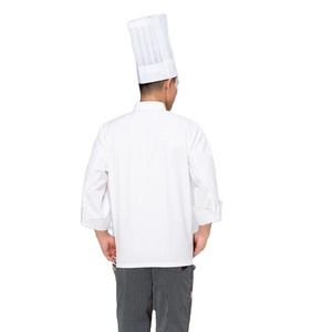 Uniformes de Chef para restaurante de Hotel, <span class=keywords><strong>ropa</strong></span> de trabajo de cocina de manga larga con doble botonadura para hombre, <span class=keywords><strong>ropa</strong></span> de cocina trasera de talla grande - Product Image 3