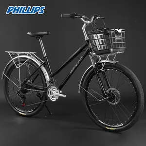 Фабрика PHILLIPS, оптовая продажа, 26-дюймовый городской велосипед для женщин, городской велосипед, городской велосипед Shimano