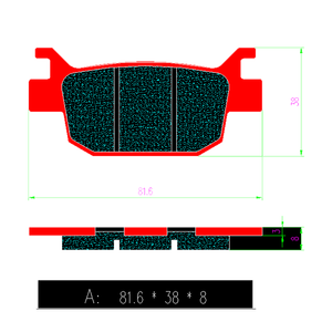 Pastiglie Freno Sinterizzate per Moto <span class=keywords><strong>BENELLI</strong></span> Leoncino125 250 500 TRK125 <span class=keywords><strong>251</strong></span> 502 502X 302R S BN302 TNT300 Imperiale 400 752S FA698 - Product Image 4