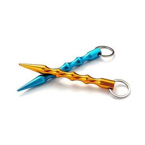 Llavero de Defensa Personal de Aleación de Aluminio, Forma Redonda, Ligero, Bolígrafo Táctico, Anillo para Llaves, Multicolor K-2567 - Product Image 3