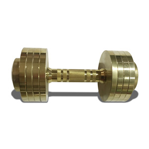 Bán Buôn Phòng Tập Thể Dục Nhà Tập Thể Dục 10Kg Titan Tráng Mạ Vàng Thép Vòng Có Thể Điều Chỉnh Trọng Lượng Quả Tạ - Product Image 4