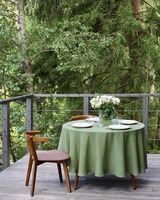 Nappe ronde vert sauge 132, taille personnalisée, nappe ronde vert chasseur 130, nappes rondes de 90 pouces