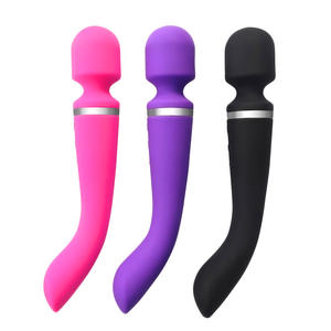 USB wiederauf ladbare Körper massage Vibrator <span class=keywords><strong>Japan</strong></span> <span class=keywords><strong>AV</strong></span> <span class=keywords><strong>Sex</strong></span> Zauberstab Doppelkopf Vibrator für Frau - Product Image 1