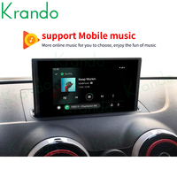 Boîte d'interface automatique sans fil Apple Carplay Android Krando pour Audi A3 2014 - 2018 boîte de décodage multimédia de voiture unité principale