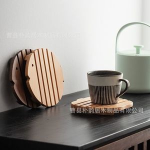 Tapis isolant thermique en bois de noyer noir et hêtre, forme de poisson, pour cuisine, sous-plat pour pot, bol, tasse, anti-brûlure - Product Image 5