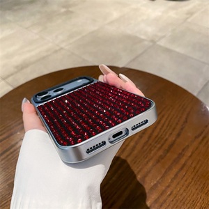 Funda para iPhone 15 con Pedrería Fijada Firmemente, Proceso de Galvanoplastia Multicapa, Carcasa Rígida de <span class=keywords><strong>PC</strong></span> Duradera, Parte Trasera Adornada con Joyas - Product Image 6
