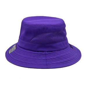 High Quality <b>Womens</b> Breathable Foldable Embroidered Sunshade <b>Bucket</b> <b>Hats</b> Custom Purple <b>Bucket</b> <b>Hat</b> with String - Product Image 3