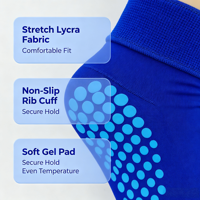 Manchon de compression 3D en gel réutilisable pour pied et cheville, thérapie chaud-froid pour soulager les gonflements et la douleur
