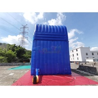 Château gonflable commercial de 23 pieds avec toboggan aquatique double piste
