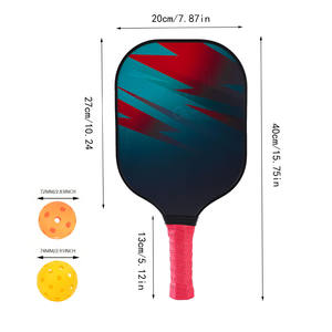 Palas de Pickleball con bolsa de transporte, 2 palas, 4 pelotas, funda de nailon, mango antideslizante, equipo deportivo para entrenamiento al aire libre - Product Image 2