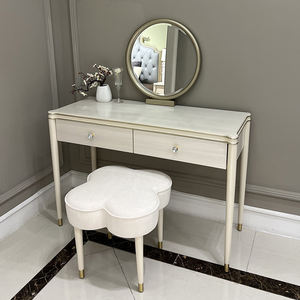 Mobili camera da letto su misura in legno di quercia delle <span class=keywords><strong>donne</strong></span> toletta moderna vanità toletta per le ragazze - Product Image 3