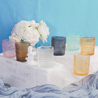 Vente en gros de pots à bougies cylindriques en verre résistant à la chaleur de 8 oz de couleur verte, étiquettes - Décoration de la maison, fabrication de bougies DIY