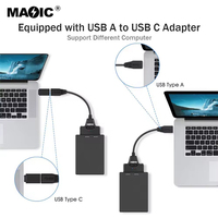 Kabel Adaptor Konverter USB 3.0 ke SATA 7+15pin OEM 20CM untuk Hard Disk, Konektor USB SATA, Mendukung SSD HDD Hard Disk 2.5 Inci