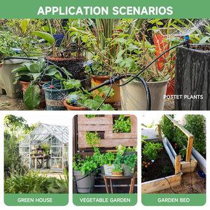 Kit d'irrigation <span class=keywords><strong>goutte</strong></span> à <span class=keywords><strong>goutte</strong></span> pour serre, système d'<span class=keywords><strong>arrosage</strong></span> <span class=keywords><strong>automatique</strong></span>, système de brumisation pour patio, système d'<span class=keywords><strong>arrosage</strong></span> des plantes, <span class=keywords><strong>tuyau</strong></span> d'irrigation - Product Image 6