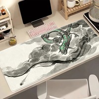 Tapis de bureau gaming durable Koi japonais, tapis de clavier PC, tapis de souris étendu imprimé, Anime