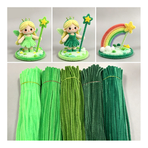 DIY <b>Craft</b> Kit Velvet Fuzzy <b>Wire</b> For Kids Educational Projects And Decorative Fuzzy <b>Wire</b> Flower Art Creations Beautiful - Product Image 2