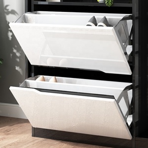Meubles D'intérieur <span class=keywords><strong>de</strong></span> Grande Taille Meuble D'entrée Moderne Miroir <span class=keywords><strong>De</strong></span> Rangement Armoire à <span class=keywords><strong>Chaussures</strong></span> - Product Image 3