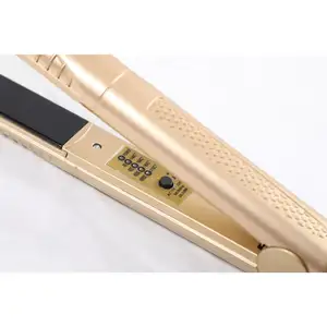 Oem Factory Portable Private Label Flat Iron Hair Straightener With Temperature Setting Panel For Salon Hair Styling Tools