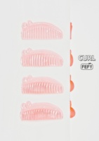 Almofadas de Silicone Coreanas Super Macias com Glitter para Lifting de Cílios, Reutilizáveis, Transparentes, Bastões Autoadesivos para Lifting de Cílios, Protetores para Lifting de Cílios