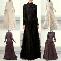 Robe Kaftan Élégante pour Femme, Fluide, Longue, Manches Longues, Modeste, pour Fête de l'Aïd, Vente en Gros, Fournisseur de Mode Boutique