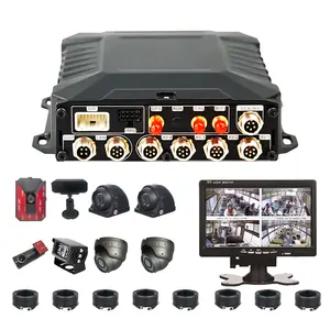 Dvr Mobile Monitoring Camera System 4 Camera 4ch 4 Channel Bus Truck Mobile Kit Ai Mdvr Drive Fatigue 3g/4g Gps Mdvr Adas Dsm