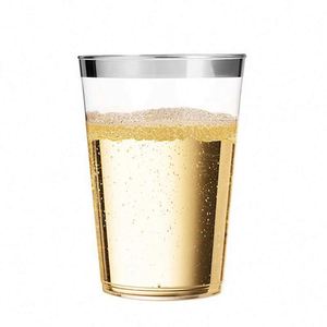 Gobelet jetable transparent en plastique rigide de 12 oz, moulé par injection, pour restaurant, vente en gros, vaisselle pour tasses à thé et soucoupes - Product Image 4