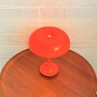 Lampe de Table Tactile Design Champignon Moderne pour Chambre/Bureau, Alimentée par Batterie, 3 Températures de Couleur, Luminosité Réglable, en Plastique, Décoration Intérieure