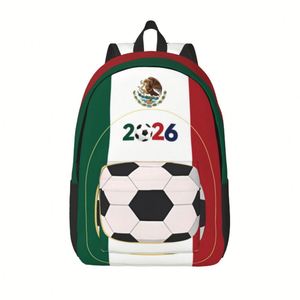 Bolsa de Viaje de Lona Personalizada para Fútbol, Inspirada en el Torneo Mundial de Fútbol 2026, Mochila de Almacenamiento con Serigrafía - Product Image 5