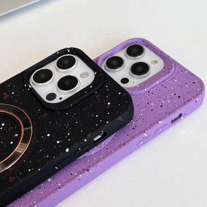 Cho Iphone 15 Pro Max Rắn Màu <span class=keywords><strong>Dots</strong></span> Điểm Mô Hình Da CD Nhẫn Chủ Từ Trường Hợp Điện Thoại Cho Iphone 14 16 Cộng Với 13 12 11 - Product Image 3