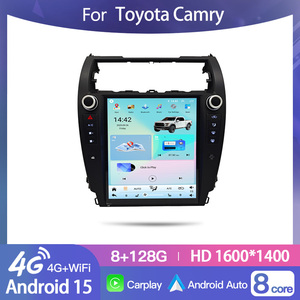 HFMidia Autoradio 12 pouces avec écran vertical, unité centrale multimédia vidéo pour Toyota Camry 2012-2014 (version américaine), CarPlay sans fil et GPS - Product Image 2