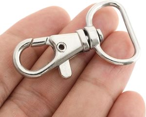 CRAFTMEMORE Inch Trigger <b>Snap</b> <b>Hooks</b> Classic Swivel Lobster Claw Clasps Purse Lanyard Clip Pack CSPS Silver - Product Image 6