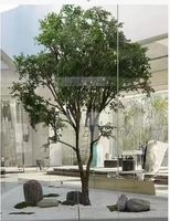 Arbre banian artificiel plante ficus en plastique de 5m pour l'usage décoratif de restaurant