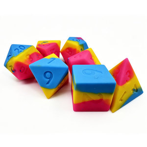 7Pcs Blank Silicone DND <b>Dice</b> Set Polyhedral Blank <b>Dice</b> for Custom Engrave & RPG Tabletop Games Wholesale - Product Image 6