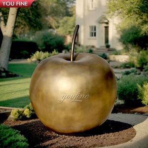 Escultura antiga decorativa famosa do bronze do molde Apple - Product Image 1