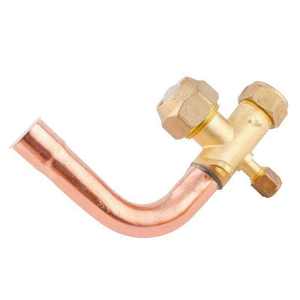 Vanne de service durable pour climatiseur split, vanne d'arrêt de gaz en L pour le chargement et l'entretien des unités extérieures de réfrigérant - Product Image 5