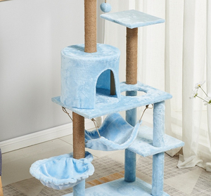 Marco de <span class=keywords><strong>escalada</strong></span> multifuncional para <span class=keywords><strong>gatos</strong></span> de Sisal con tres capas de madera de alto peso, marco de <span class=keywords><strong>escalada</strong></span> duradero para <span class=keywords><strong>gatos</strong></span> de terciopelo para <span class=keywords><strong>gatos</strong></span> - Product Image 5