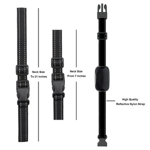 Dispositivo antiladridos Petmartop para perros con sonido y vibración, collar de entrenamiento automático, correa de nailon negra de 7 a 21 pulgadas - Product Image 1